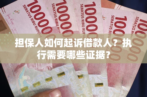 武汉担保人如何起诉借款人？执行需要哪些证据？