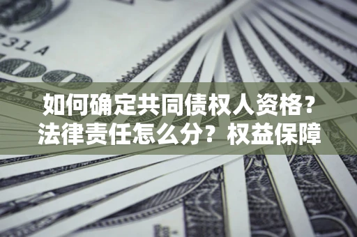 武汉如何确定共同债权人资格？法律责任怎么分？权益保障技巧揭秘！