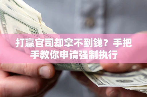 武汉打赢官司却拿不到钱？手把手教你申请强制执行
