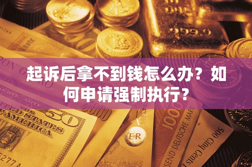 武汉起诉后拿不到钱怎么办？如何申请强制执行？