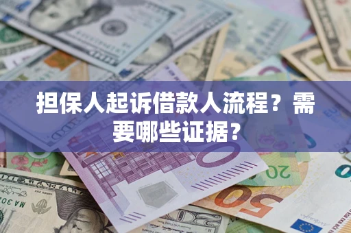 武汉担保人起诉借款人流程？需要哪些证据？