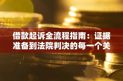 武汉借款起诉全流程指南：证据准备到法院判决的每一个关键步骤