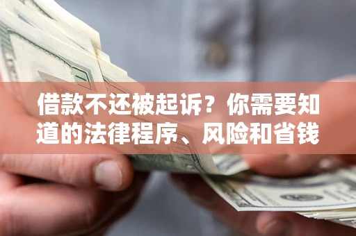 武汉借款不还被起诉？你需要知道的法律程序、风险和省钱技巧